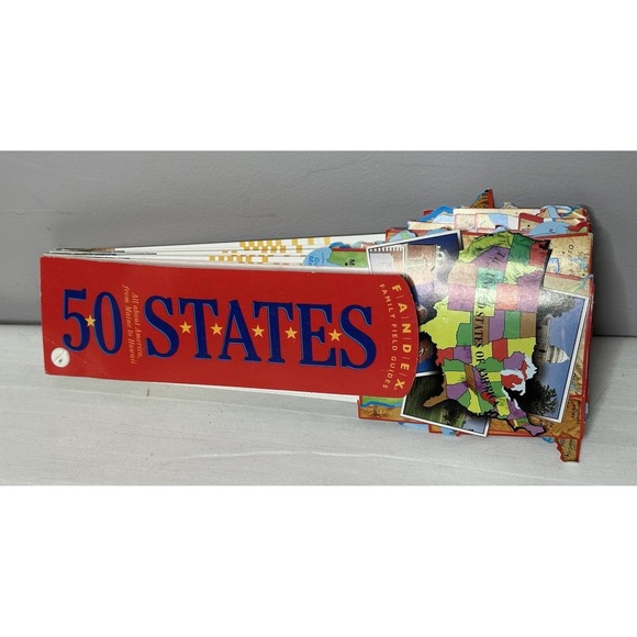 FANDEX 50 States Family Field Guide All About America Portable Homeschooling - Picture 1 of 5